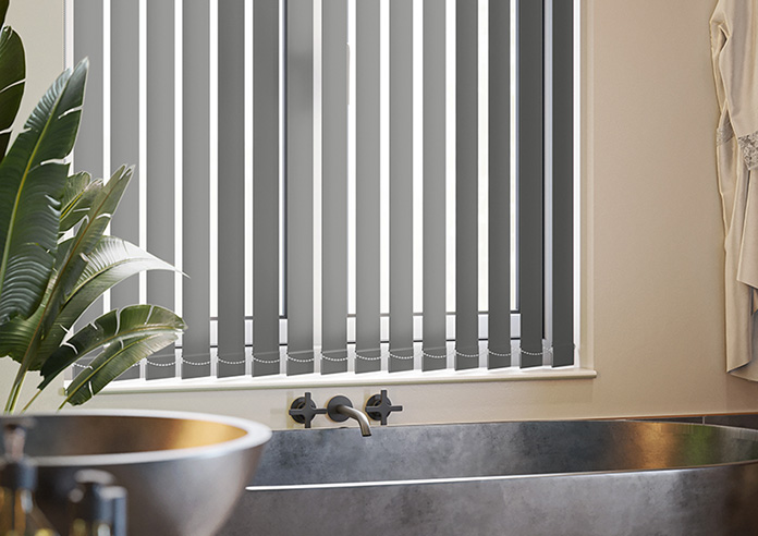 Trinity (Blackout), Fossil Grey - Vertical Blind - Image 5